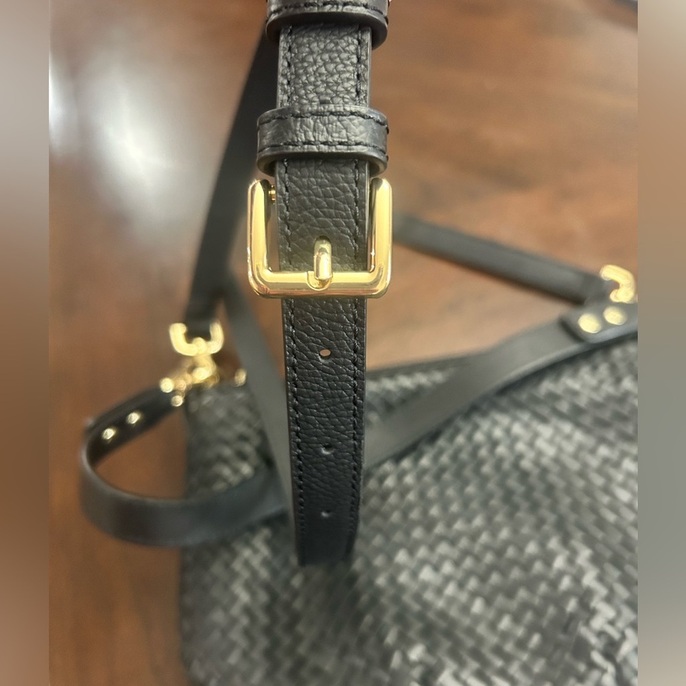 Quince Italian Leather Mini Shoulder Bag Black - Picture 6 of 12